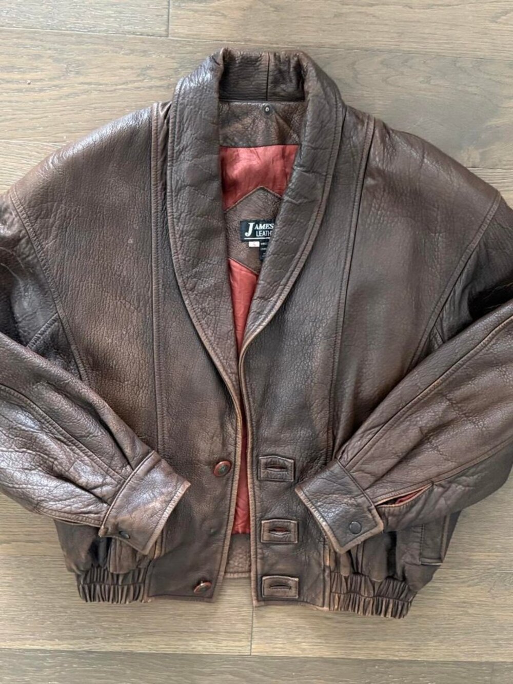 Vintage 100 leather bomber